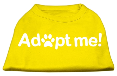 Adopt Me Screen Print Shirt Yellow Lg